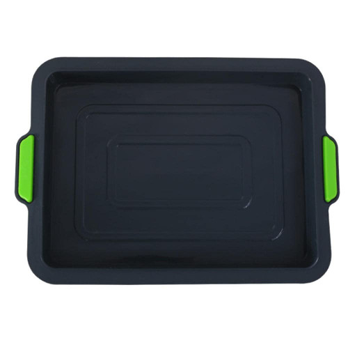 LYNLYN Baking Mold Silicone Cake Pan Cake Roll Bakeware Non Stick DIY Cake Mold Toast Mould Baking Tray for Household Kitchen Tool Liyannan (Color : Black)