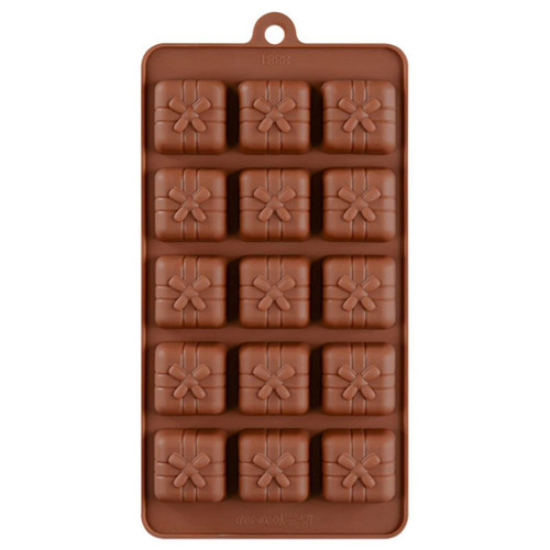 LYNLYN 15 Holes Silicone Mold Chocolate Cake Jelly Pudding Cake Pastry Baking moldCandy Fondant Bakeware DIY Decorating Dessert Mould Chocolate Mold Liyannan (Color : Chocolate)