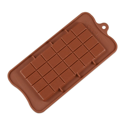 LYNLYN Square Chocolate Mold Chocolate Cake Mold Baking Ice Tray Mould Baking Mould Cake Decorating Silicone Fondant Mold Liyannan (Color : Coffee)