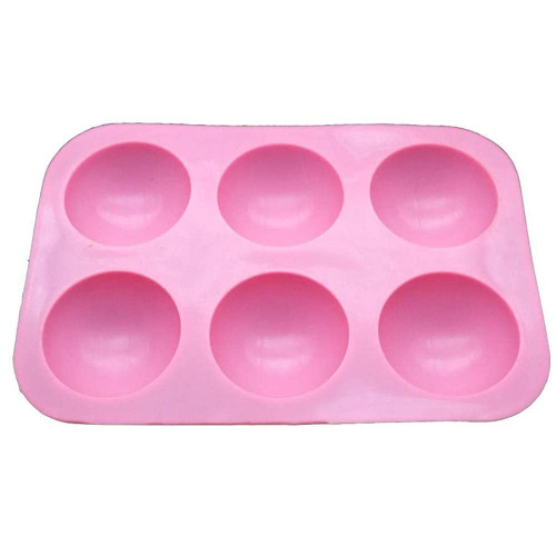SRLIWHITE Cake Mold Muffin Tool Chocolate Cookhalf Ball Sphere Silicone Cake Mold Muffin Chocolate Cookie Baking Mould Chocolate Mold 1 Pcs (Color : Pink)