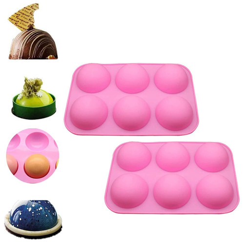 SRLIWHITE Half Sphere Silicone Cake Molds Bakeware Cake Decorating Tools Pudding Jelly Chocolate Fondant Mold Biscuit Mold Chocolate Mold (Color : J)