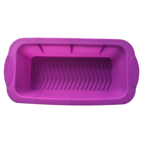 SRLIWHITE DIY Silicone Cake Mold Baking Accessories Rectangular Toast Pan Home Kitchen Tools Bread Mold Cake Mold (Color : Purple)