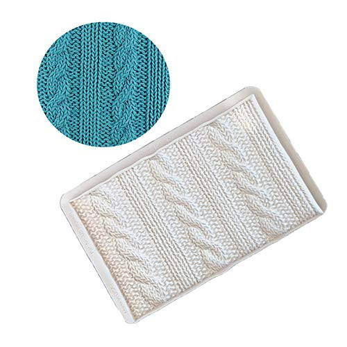 Knitted texture Food grade Silicone Mold Cake Border Fondant Cake Decorating Tool Baking Cookie Chocolate Candy Mould