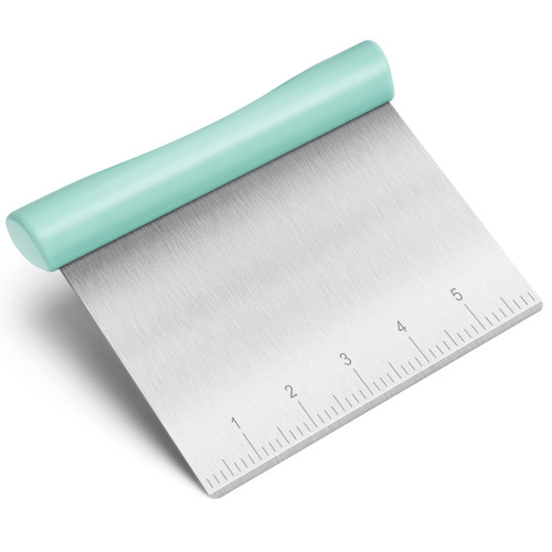 Rainspire Bench Scraper, Stainless Steel Dough Scraper, Pastry Scraper, Pizza and Dough Cutter Multi-Purpose Scraper/Chopper, Pizza Cutter Food Chopper Baking Supplies Kitchen Gadgets, Mint Green Rainspire Bench Scraper, Stainless Steel Dough Scraper, Pastry Scraper, Pizza and Dough Cutter Multi-Purpose Scraper/Chopper, Pizza Cutter Food Chopper Baking Supplies Kitchen Gadgets, Mint Green