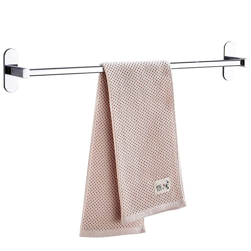 -Shelf,Towel Rack Stainless Steel Chrome Towel Rack, Wall Mounted Towel Rails Bathroom Bar, Kitchen Toilet Towel Holder, No Drilling/40Cm