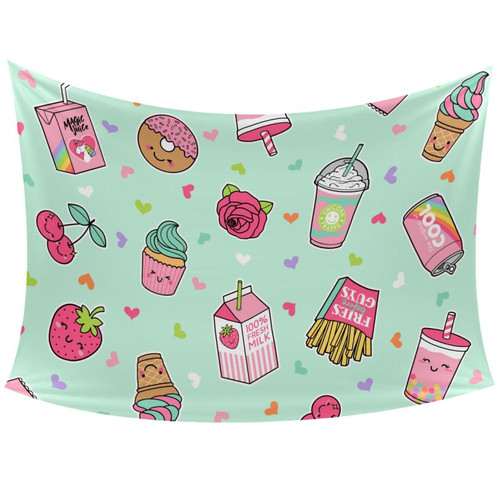 LLNSUPPLY Cupcake Wall Hanging Tapestries, Tapestry Wall Art Home Decor for Living Room Bedroom Dorm, 60x40 in LLNSUPPLY Cupcake Wall Hanging Tapestries, Tapestry Wall Art Home Decor for Living Room Bedroom Dorm, 60x40 in