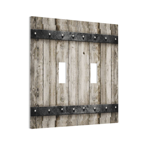 Barn Door Farmhouse 2 Gang Double Toggle Light Switch Cover Electric Wall Plate Electrical Faceplate for Bathroom Home Living Room Jumbo Size Decor Barn Door Farmhouse 2 Gang Double Toggle Light Switch Cover Electric Wall Plate Electrical Faceplate for Bathroom Home Living Room Jumbo Size Decor