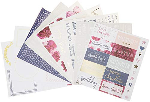 Heidi Swapp Peony Stickers, Multicolor