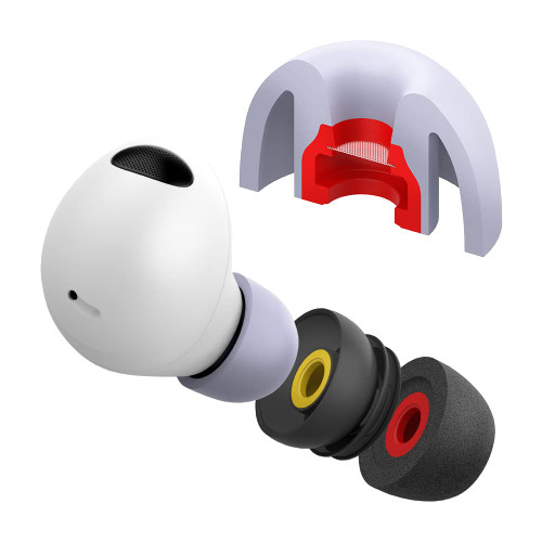 diofit/Galaxy Buds2 Pro Eartips Compatible for Samsung (Silicone Foam BlueGray(SML))