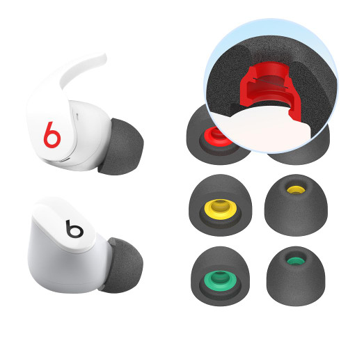diofit ? Beats Studio Buds Eartips/Beats Fit Pro Eartips/Beats Studio Buds + Eartips Compatible for Beats (PU Foam Black)