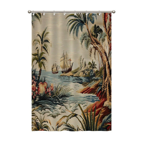 48x72 Inch Shower Curtains Chinoiserie Red Floral Bird Waterproof Fabric Shower Curtain Polyester Fabric with Hooks, Bathroom Curtain Decor, Shower Curtain Sets Machine Washable 48x72 Inch Shower Curtains Chinoiserie Red Floral Bird Waterproof Fabric Shower Curtain Polyester Fabric with Hooks, Bathroom Curtain Decor, Shower Curtain Sets Machine Washable