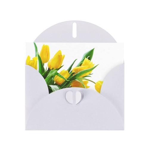 ZIMBRO Yellow Tulip Flowers Greeting Cards Thank You Cards, Memorial Cards, Wedding And Party Invitations.