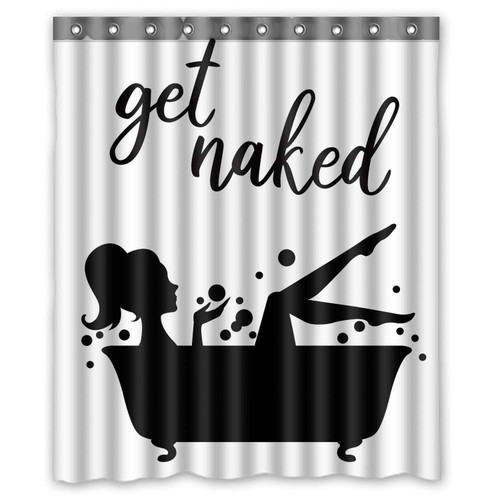 FMSHPON Beauty Woman in Bathtub get Naked Waterproof Fabric Bathroom Shower Curtain Size 60x72 inches FMSHPON Beauty Woman in Bathtub get Naked Waterproof Fabric Bathroom Shower Curtain Size 60x72 inches