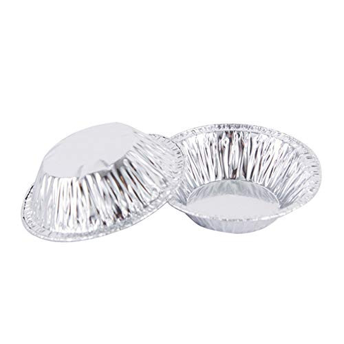 Silver Aluminum Foil Tart Pan - 100Pcs Disposable Mini Pie Tins Round Pan for Cake Pie Tin Foil Pans Small Tin - Tin Liners Small Aluminum Pans Disposable Mini Tart Pan Mini Cheesecake Pans for Baking Silver Aluminum Foil Tart Pan - 100Pcs Disposable Mini Pie Tins Round Pan for Cake Pie Tin Foil Pans Small Tin - Tin Liners Small Aluminum Pans Disposable Mini Tart Pan Mini Cheesecake Pans for Baking