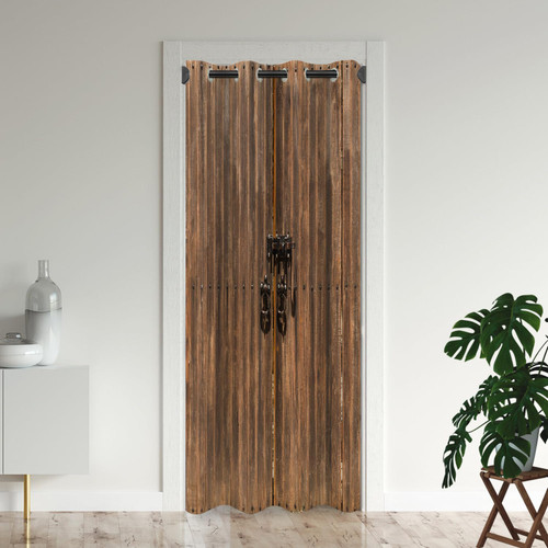Wooden Barn Door Door Curtains for Doorways, Old Farmhouse Western Rustic Vintage Blackout Curtain for Kids Bedroom Closet, Grommet Thermal Insulated Privacy Door Drapes for Room Divider, 59"W x 80"L Wooden Barn Door Door Curtains for Doorways, Old Farmhouse Western Rustic Vintage Blackout Curtain for Kids Bedroom Closet, Grommet Thermal Insulated Privacy Door Drapes for Room Divider, 59"W x 80"L
