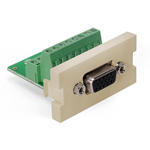 Leviton 41295-HDI 1 Unit High MOS VGA HD15 Screw Terminal, Ivory
