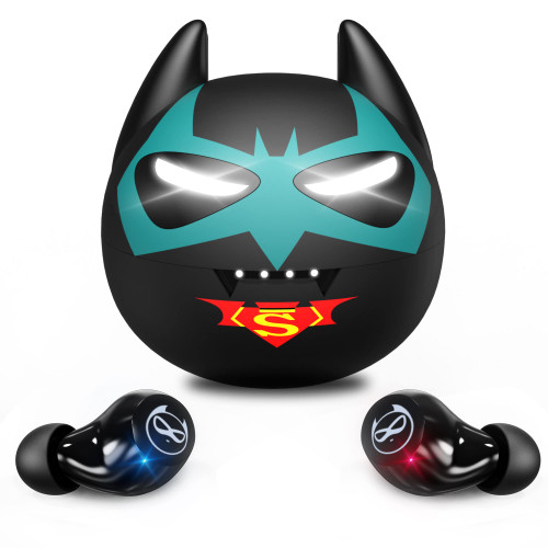 AMAFACE Kids Bluetooth Earbuds, Wireless Gaming Ear Buds with Low Latency Dual-Mode 32H Play Time, IPX5 Waterproof, Built-in Mic, Deep Bass in-Ear Sport Earphones for iPhone Android
