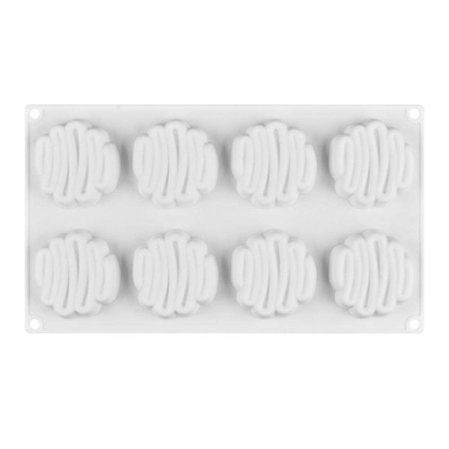 8 Cavity 3d Silicone Cake Mold Baking Tools Diy Mousse Dessert Bakeware Cooking Decorating Tools Moulds ZXCVB (Color : Silicone Mold)