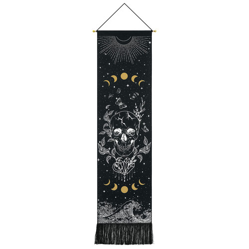 Uspring Skull Tapestry Moon Phase Tapestry Stars Starry Tapestry Black Skeleton Tapestry Butterflies Tapestry Wall Hanging for Room (12.8 x 51.2 inches) Uspring Skull Tapestry Moon Phase Tapestry Stars Starry Tapestry Black Skeleton Tapestry Butterflies Tapestry Wall Hanging for Room (12.8 x 51.2 inches)