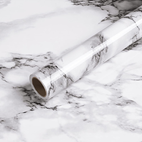 Caltero Marble Wallpaper 24" x 197" Marble Contact Paper Black White Grey Granite Wallpaper Peel and Stick Marble Self Adhesive Paper for Countertop Cabinets Kitchen Bathroom Caltero Marble Wallpaper 24" x 197" Marble Contact Paper Black White Grey Granite Wallpaper Peel and Stick Marble Self Adhesive Paper for Countertop Cabinets Kitchen Bathroom