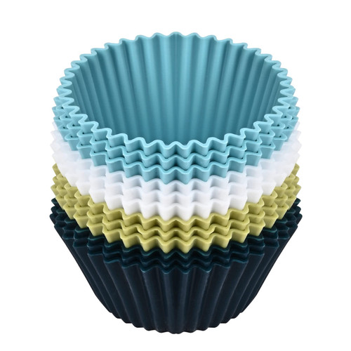 Elyum 12 Pack Silicone Cupcake Liners, Silicone Baking Cups Muffin Cups Reusable Cupcake Wrappers for Cake Balls, Muffins, Cupcakes Candies Mold, Natural Colors Elyum 12 Pack Silicone Cupcake Liners, Silicone Baking Cups Muffin Cups Reusable Cupcake Wrappers for Cake Balls, Muffins, Cupcakes Candies Mold, Natural Colors