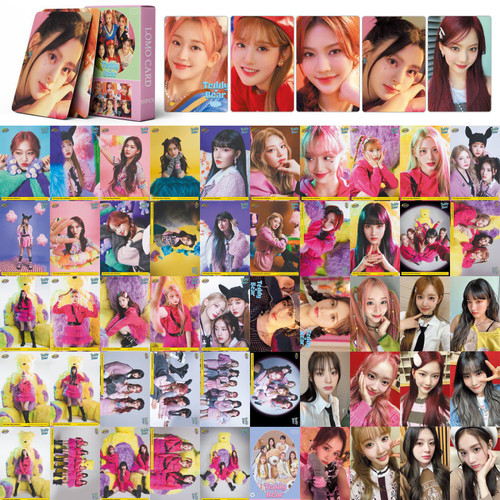 PYAJUU STAYC Photo Cards 55PCS STAYC Teddy Bear Album Cards KPOP STAYC Teddy Bear LOMO Cards STAYC Photocard KPOP Postcards Gift for fans Daughter STAYC Merch