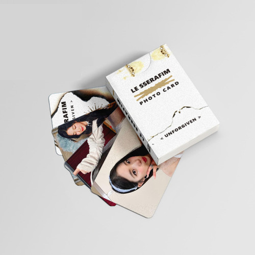 FOURBOM LE SSERAFIM Photocards 50 PCS LE SSERAFIM Postcards LE SSERAFIM Lomo Cards New Album Photocards Gift for Fans Daughter LE SSERAFIM Merch LE SSERAFIM Laser Card LE SSERAFIM Flash Card
