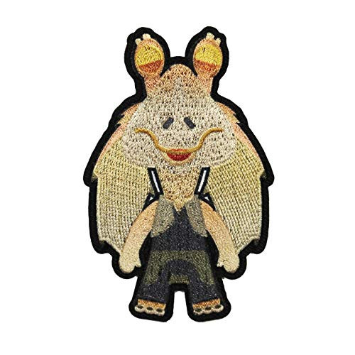 Star Wars The Phantom Menace Jar Jar Binks Emoji Logo Iron on Patch