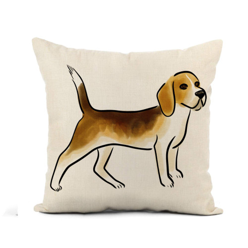 Awowee Flax Throw Pillow Cover Animal Outline Watercolor Beagle Dog Breed White Black Canine 18x18 Inches Pillowcase Home Decor Square Cotton Linen Pillow Case Cushion Cover Awowee Flax Throw Pillow Cover Animal Outline Watercolor Beagle Dog Breed White Black Canine 18x18 Inches Pillowcase Home Decor Square Cotton Linen Pillow Case Cushion Cover
