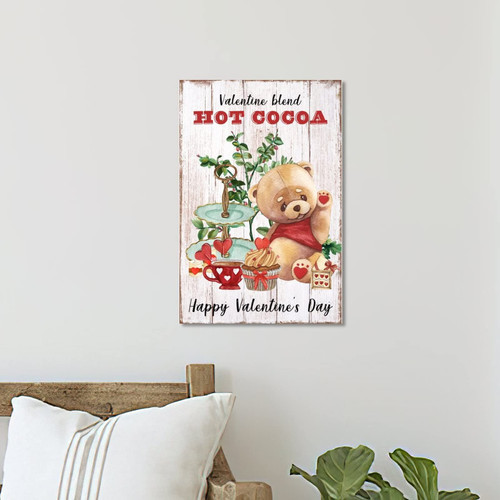 Wooden Signs Valentine's Day Hot Cocoa Cake Bear Wood Pallet Plaque Wood Plank Design Hanging Sign Valentines Party Food Rustic Wood Signs Valentine's Day Decorations 8x12in Wooden Signs Valentine's Day Hot Cocoa Cake Bear Wood Pallet Plaque Wood Plank Design Hanging Sign Valentines Party Food Rustic Wood Signs Valentine's Day Decorations 8x12in