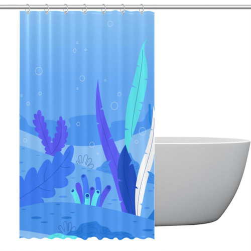 Polyester Fabric Waterproof Shower Curtain or Liner Bath Stall Size Sea Background Hotel Bathroom Curtains with Grommets, 48x72 Polyester Fabric Waterproof Shower Curtain or Liner Bath Stall Size Sea Background Hotel Bathroom Curtains with Grommets, 48x72