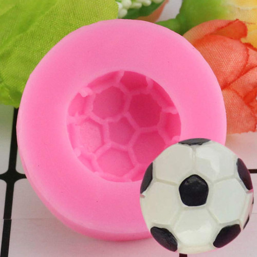 3D mini football shaped silicone mold DIY silicone mold cake decoration tool chocolate mold