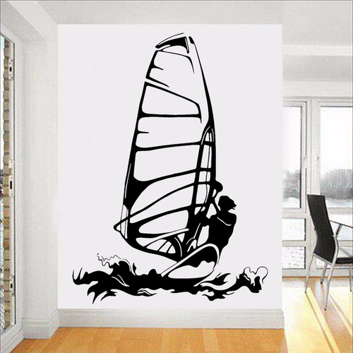 RTYUIHN Surfers Wall Stickers Sport Windsurfing Kite Surfing Water Sports Vinyl Wall Decal for Home Interior Room Decoration Poster RTYUIHN Surfers Wall Stickers Sport Windsurfing Kite Surfing Water Sports Vinyl Wall Decal for Home Interior Room Decoration Poster