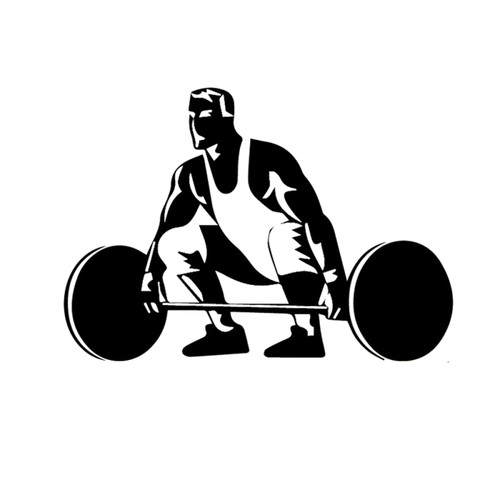 RTYUIHN Fashion Weight Lifting Vinyl Wall Sticker Gym Sports Sticker Openwork self Adhesive Wallpaper Fitness Center Home Decoration