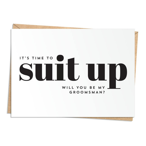 Groomsmen Proposal Cards - Groomsman Best Man Invitation Set - 9 Will You Be My Groomsman and 1 Best Man