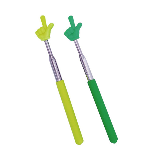 Leewoth 2pcs Telescopic Teachers Finger Pointer Extendable Hand Pointer Stick Mini Retractable Classroom Pointer for Elementary School Whiteboard Extendable Pointing Stick for Teachers Speakers