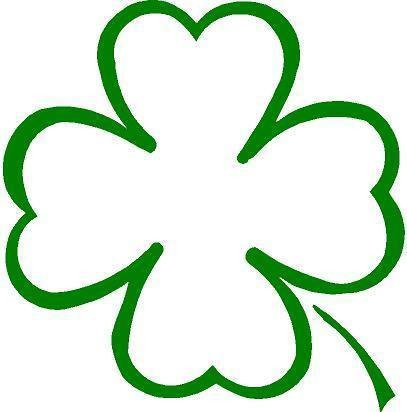 Just For Fun Green - 5.5 x 5.5 Clover Good Luck Shamrock Vinyl Die Cut Decal Bumper Sticker, Windows, Cars, Trucks, laptops, etc
