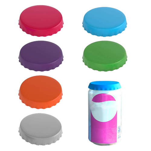 12 PCS Silicone Soda Can Lid Reusable Silicone Can Covers Soda Juice Beverage Beer No Spill Silicone Saver Can Lid Fits Standard Soda Cans Protector