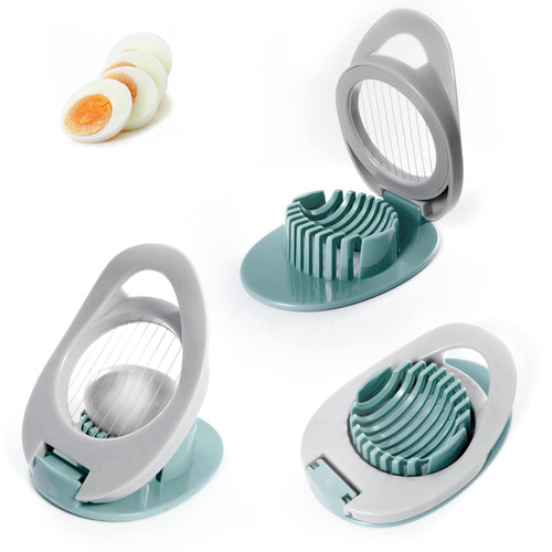 3 Pack Egg Slicer for Hard Boiled Egg, Dokpod Egg Cutter for Hard Boiled Eggs, Stainless Steel Wire Egg Slicer, Egg Salad Maker, Boiled Egg Slicer, Boiled Egg Cutter
