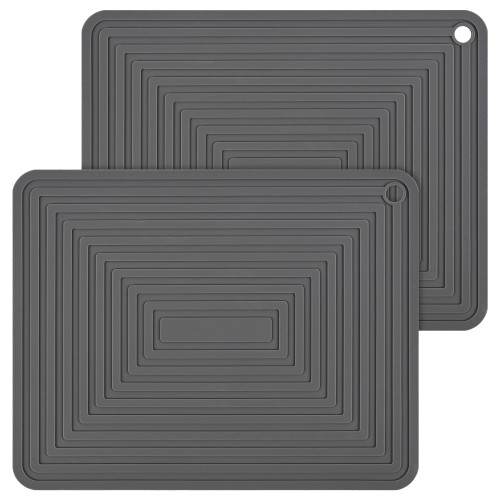 Nstezrne Trivets for Hot Dishes, Silicone Trivet Hot Pads for Kitchen, Trivets for Hot Pots and Pans, Big Silicone Pot Holders Mat, Trivets for Quartz Countertops, Heat Resistant Mats Set 2 Dark Gray Nstezrne Trivets for Hot Dishes, Silicone Trivet Hot Pads for Kitchen, Trivets for Hot Pots and Pans, Big Silicone Pot Holders Mat, Trivets for Quartz Countertops, Heat Resistant Mats Set 2 Dark Gray