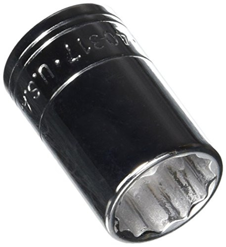 SK Hand Tool 40317 12 Point 17mm Standard Drive Socket, 1/2-Inch, Chrome