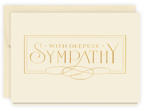 The Gallery Collection - Elegance Sympathy Card with Pearl Lined Envelope