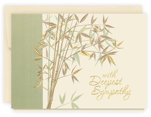 The Gallery Collection - Garden Sympathy Card with Pearl Lined Envelope