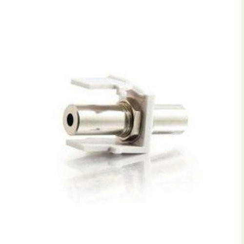 C2G/Cables to Go 03819 Snap-In 3.5mm Stereo F/Keystone Insert Module - White