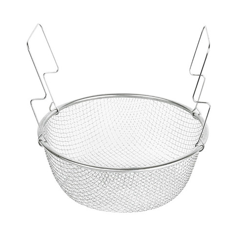 Bibabala French Fries Basket Strainer 8.6inch French Fry Chip Basket Food Basket for Serving, Stainless Steel Deep Fry Basket with Handle Reusable Fries Holder