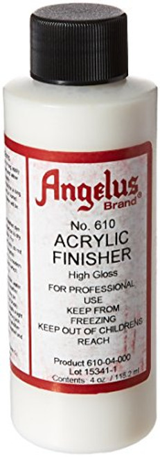 Angelus Brand Acrylic Leather Paint High Gloss Finisher No. 610 - 4oz