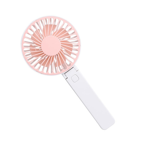 Holibanna 1pc Folding Fans Small Handheld Fan Makeup Fan Mini Electric Handheld Fan Mini Fan Portable Small Personal Fans Small Fan for Travel Desktop Electric Fan Hand Fan Charging Fan Pink