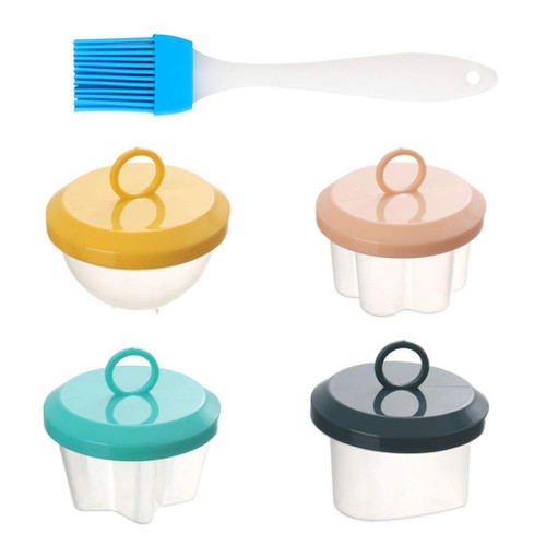 4Pcs Egg Cooker with Brush, Egg Poachers, Hard Boiled Egg Maker,Boiled Egg Cooker without Shell, BPA Free Non-Stick Egg Poacher, Fast Poaching Egg Cooker for Hard Boiled Eggs 4Pcs Egg Cooker with Brush, Egg Poachers, Hard Boiled Egg Maker,Boiled Egg Cooker without Shell, BPA Free Non-Stick Egg Poacher, Fast Poaching Egg Cooker for Hard Boiled Eggs