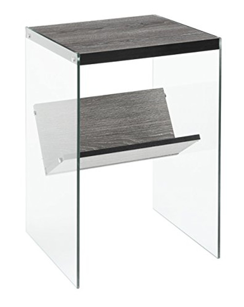 Convenience Concepts Soho End Table, Weathered Gray