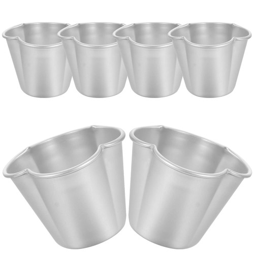 SHERCHPRY Cake Mold 6Pcs Pudding Molds Aluminum Baking Cups Cupcake Mould Muffin Tin Nonstick Pudding Pan Egg Tart Molds Baking Tool for Kitchen Mini Pie Tins